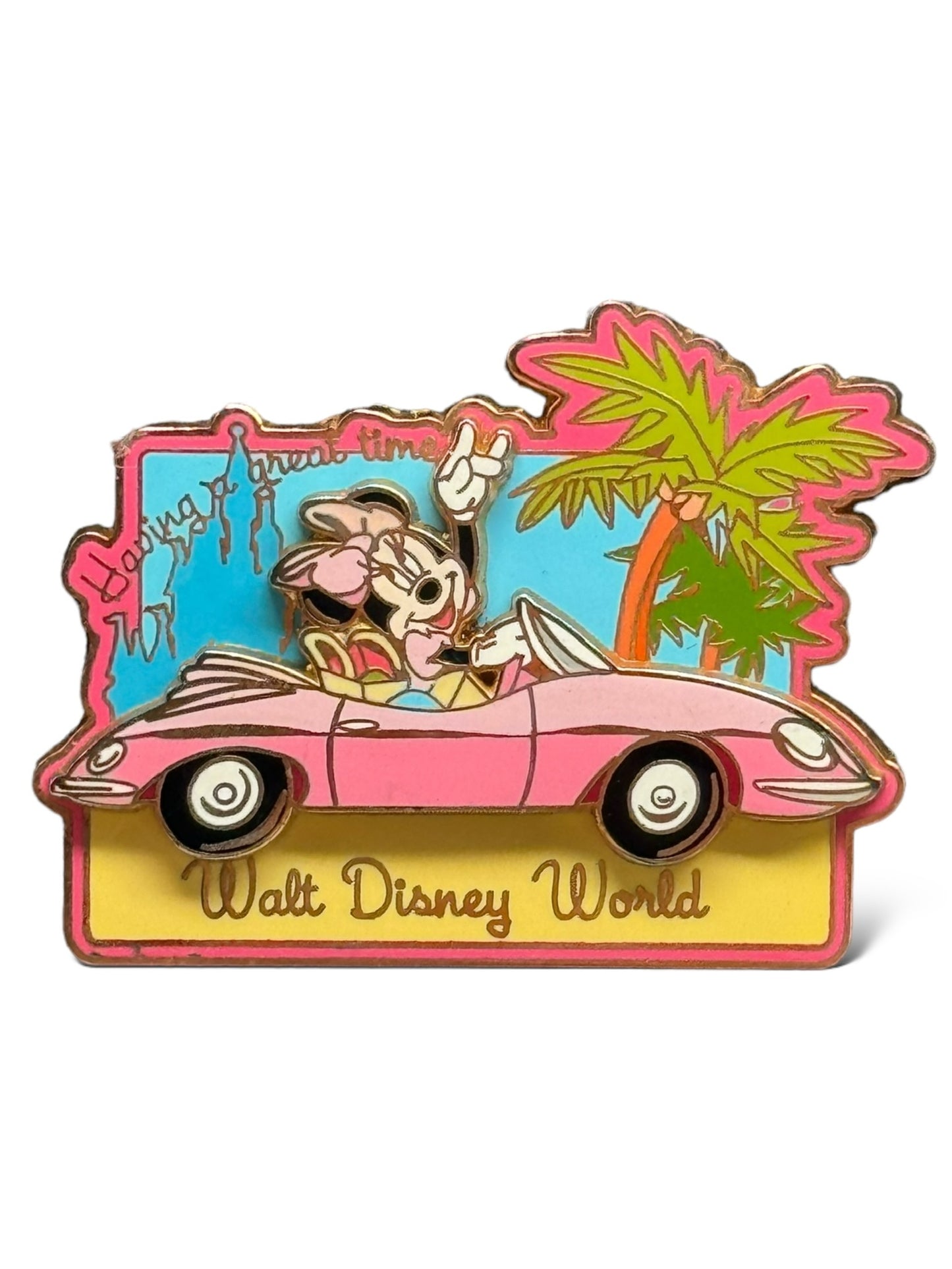 WDW Having a Great Time Postcard Minnie Mouse Pin