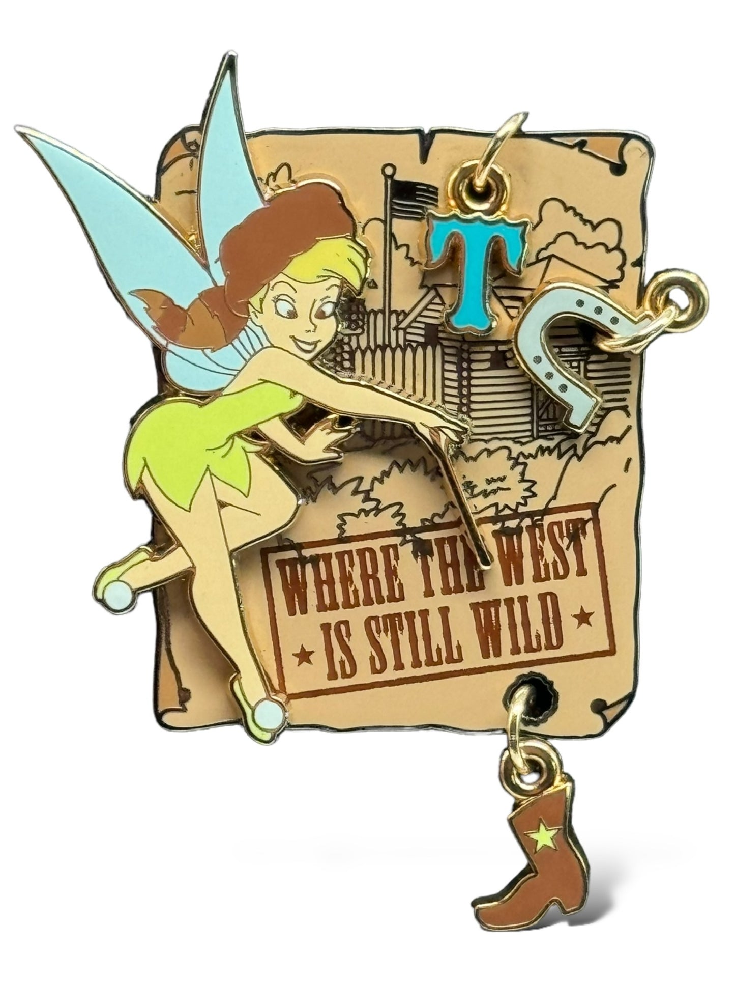 DLR Mickey's Pin Festival of Dreams Wild West Tinker Bell Pin
