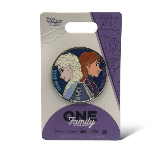 DLR One Family Game Night Team Frozen Charade Spinner Pin