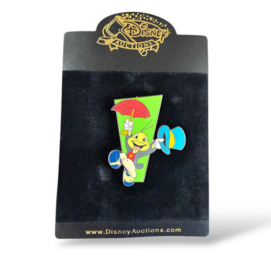 Disney Auctions Jiminy Cricket Jumps For Joy Pin