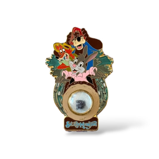 WDW Piece of Disney History Splash Mountain Brer Rabbit, Brer Fox and Brer Bear Pin