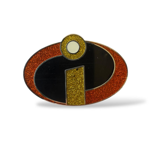 Disney Parks The Incredibles Glitter Logo Pin