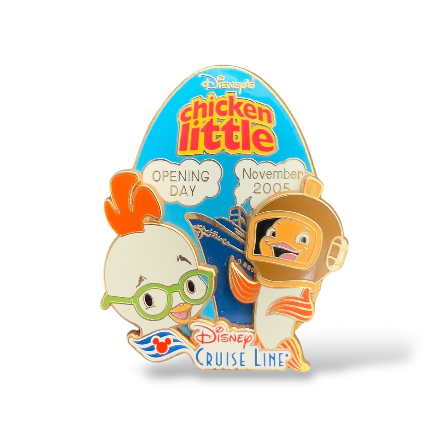 DCL Chicken Little Opening Day Chicken Little & Fish Pin