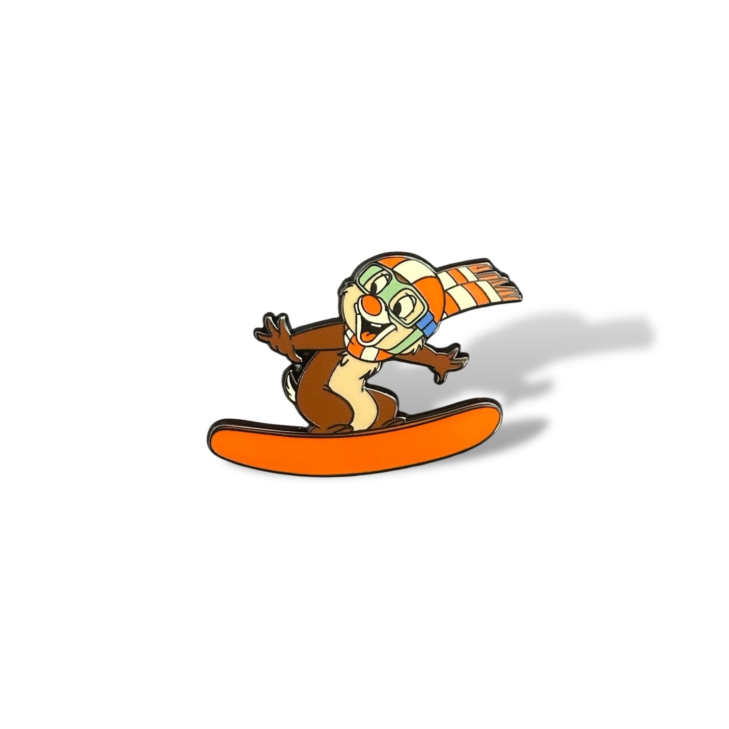 DLRP Chip and Dale Riding on Snowboards Pin
