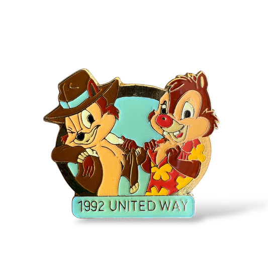 DEC Chip n' Dale Rescue Rangers United Way 1992 Pin