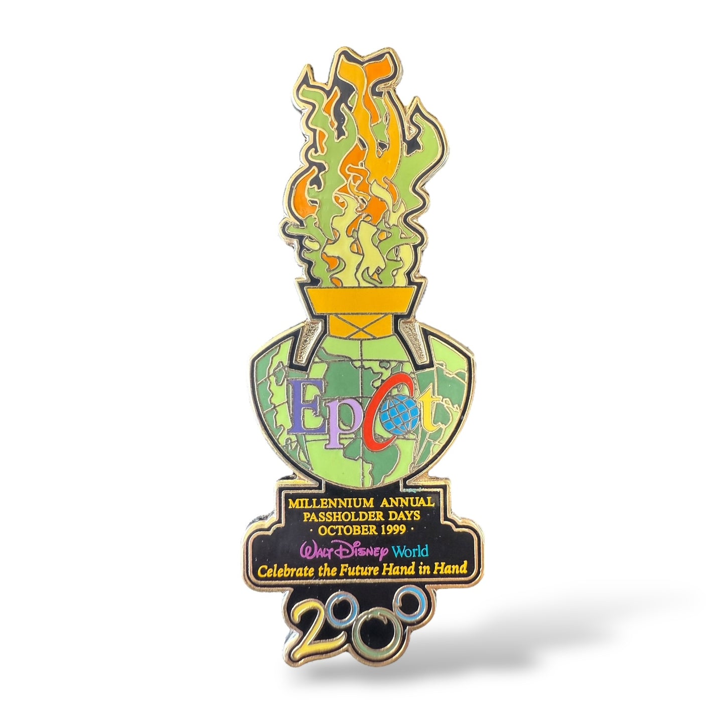 WDW Millennium Passholder Days EPCOT Celebrate the Future Hand in Hand Pin