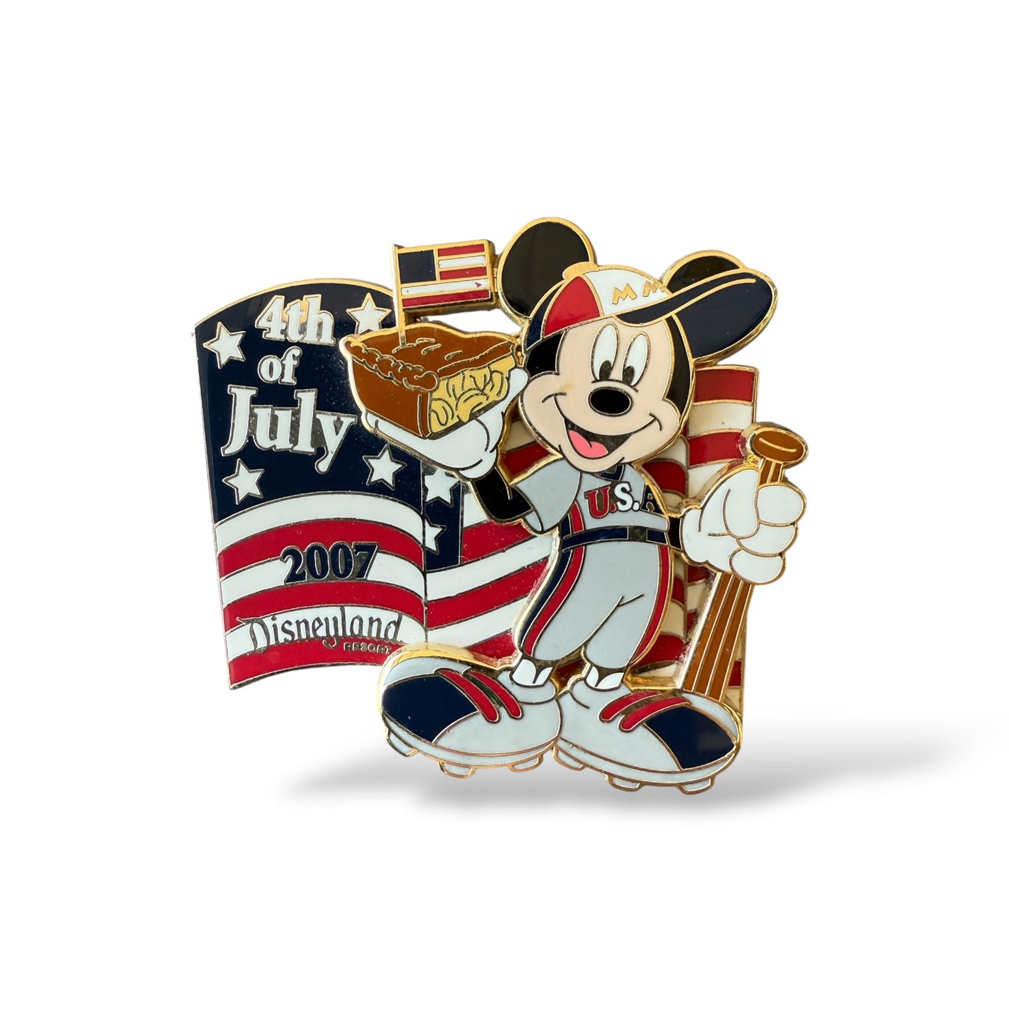 DLR Mickey Mouse Disneyland 4th of July 2007 Pin