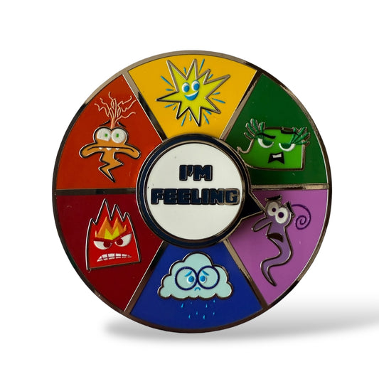 DLRP Inside Out Mood Wheel I'm Feeling Spinner Pin