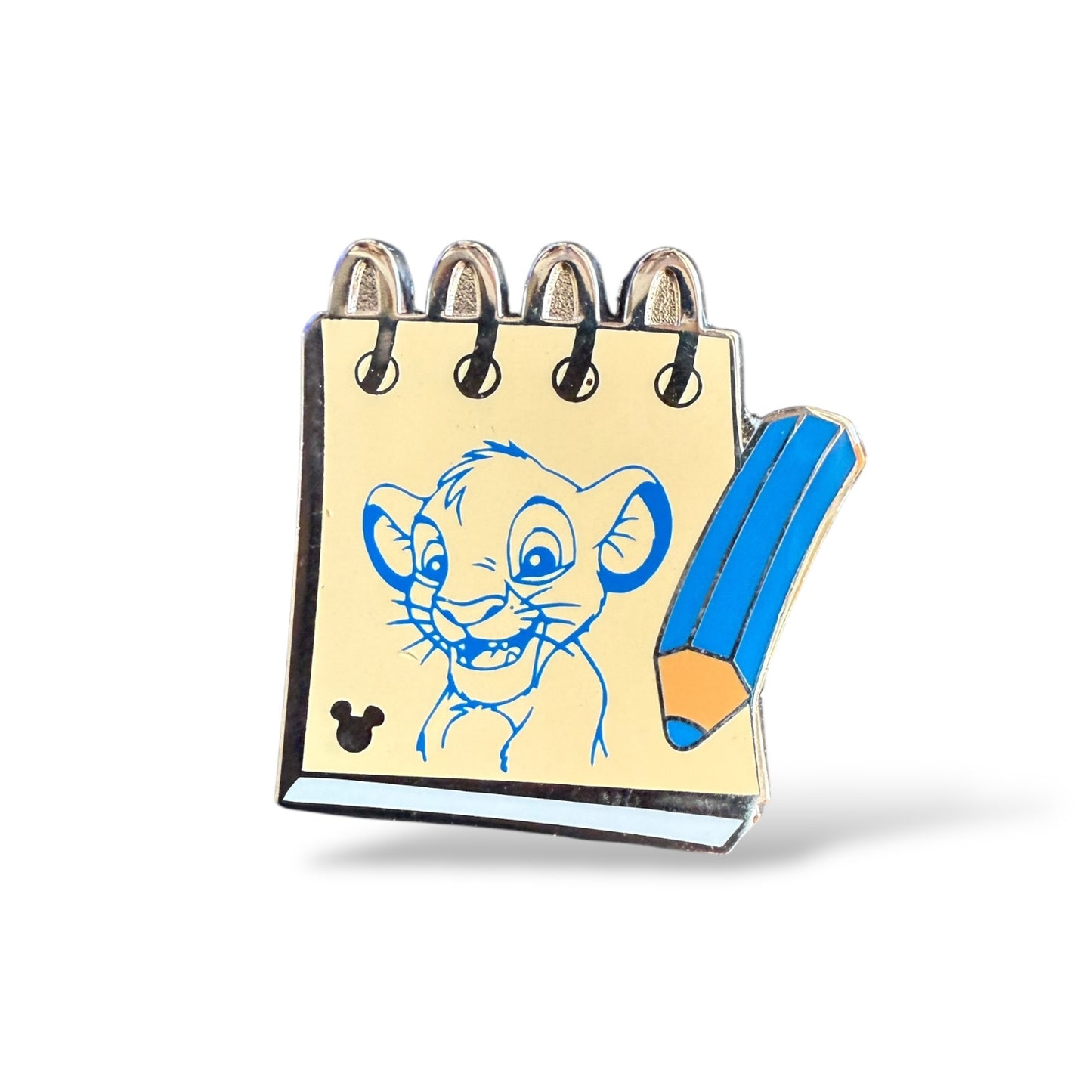 Cast Lanyard Sketch Pads Simba Hidden Mickey Pin