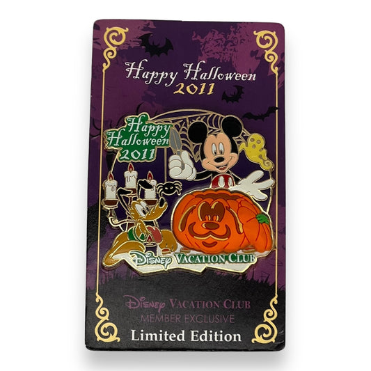 DVC Halloween 2011 Mickey and Pluto Pumpkin Pin
