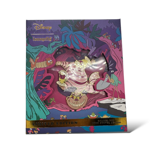 Loungefly Cheshire Cat Standing on Head Balancing Cups and Saucers Pin