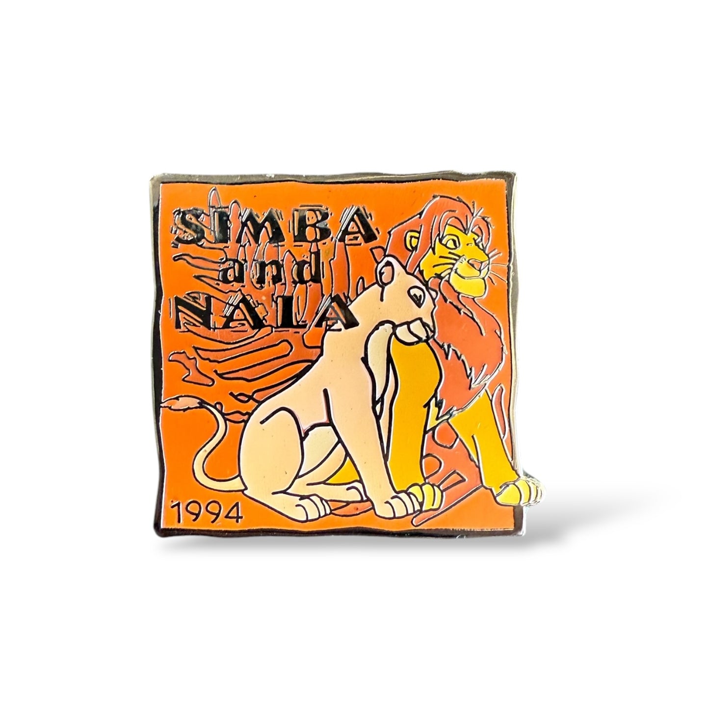 Disney Store Countdown To The Millennium Simba and Nala 1994 Pin