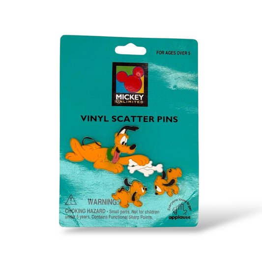 Disney Parks Vinyl Scatter Pin Set Pluto & Puppies Pin