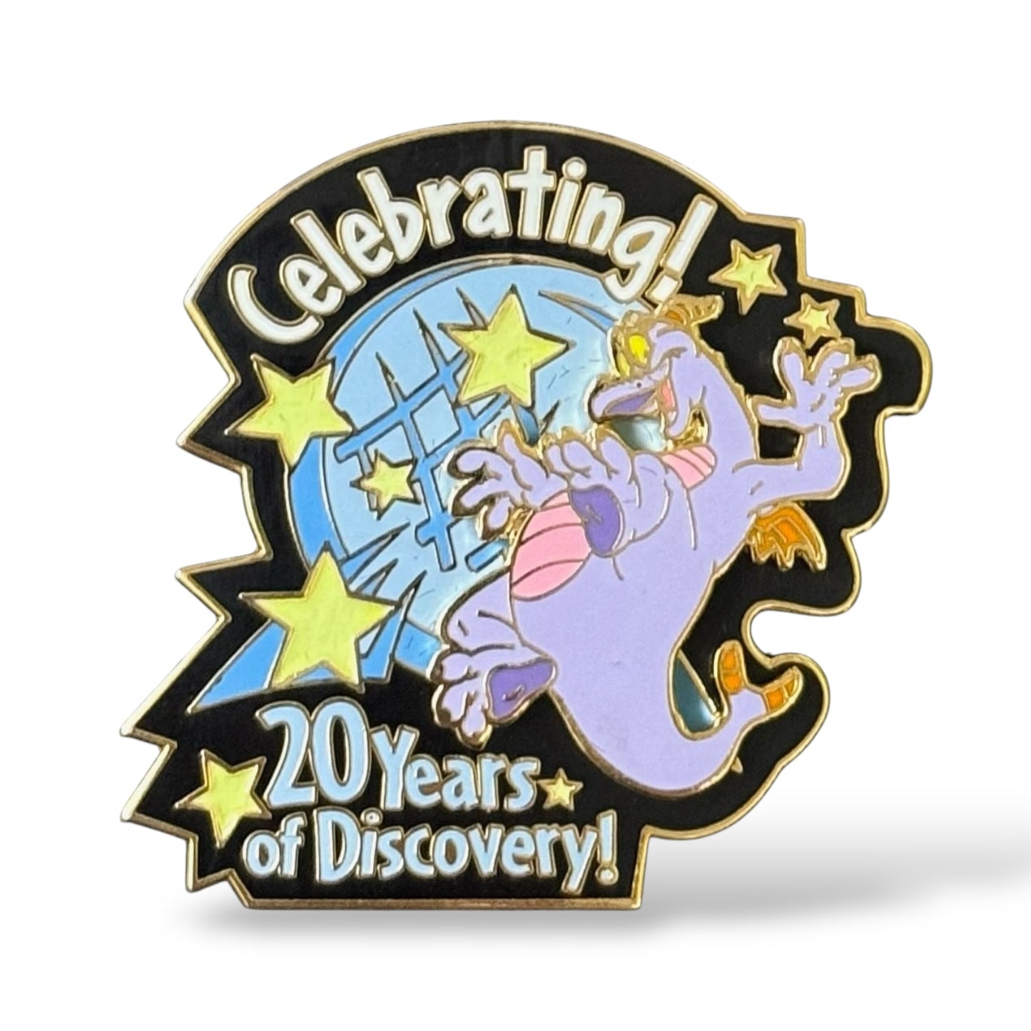 WDW Celebrating 20 Years of Discovery Figment Pin