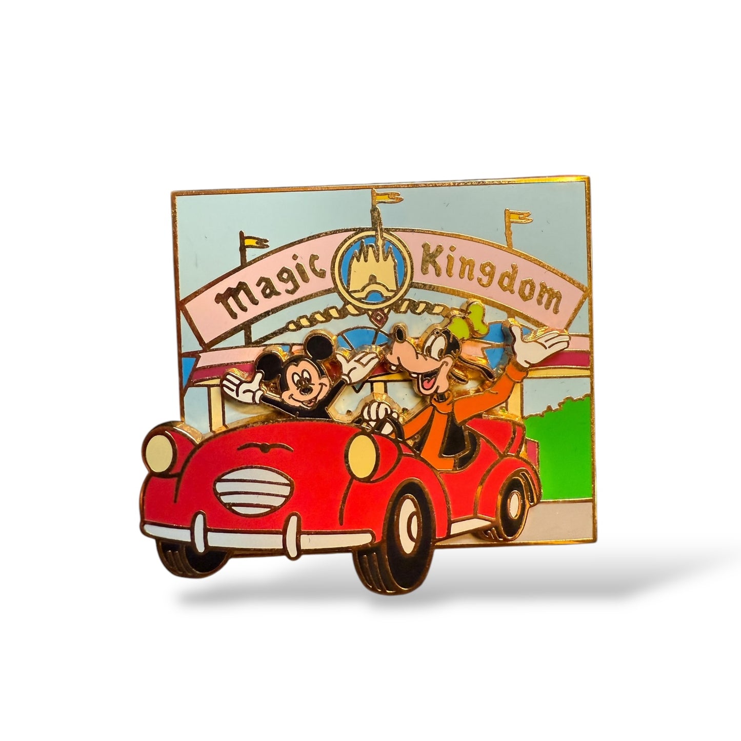 Disney Auctions Walt Disney World Exclusive Mickey and Goofy at Magic Kingdom Pin