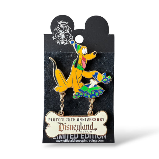 DLR 75th Anniversary Pluto Dangle Pin