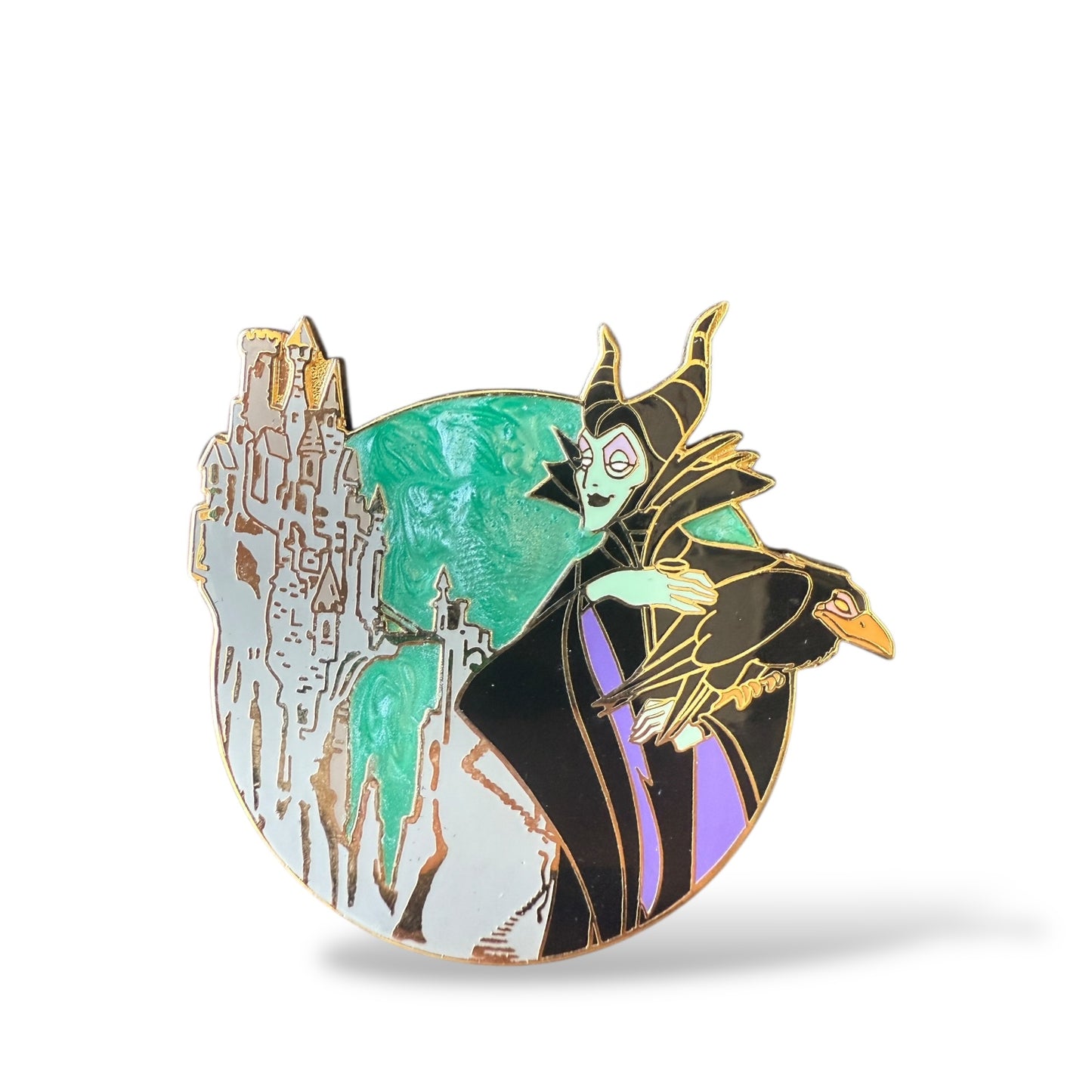 Disney Auctions Maleficent and Castle Pin