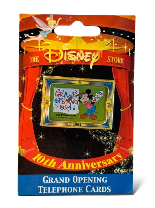 JDS 10th Anniversary GO Telephone Cards Mickey Painting Pin