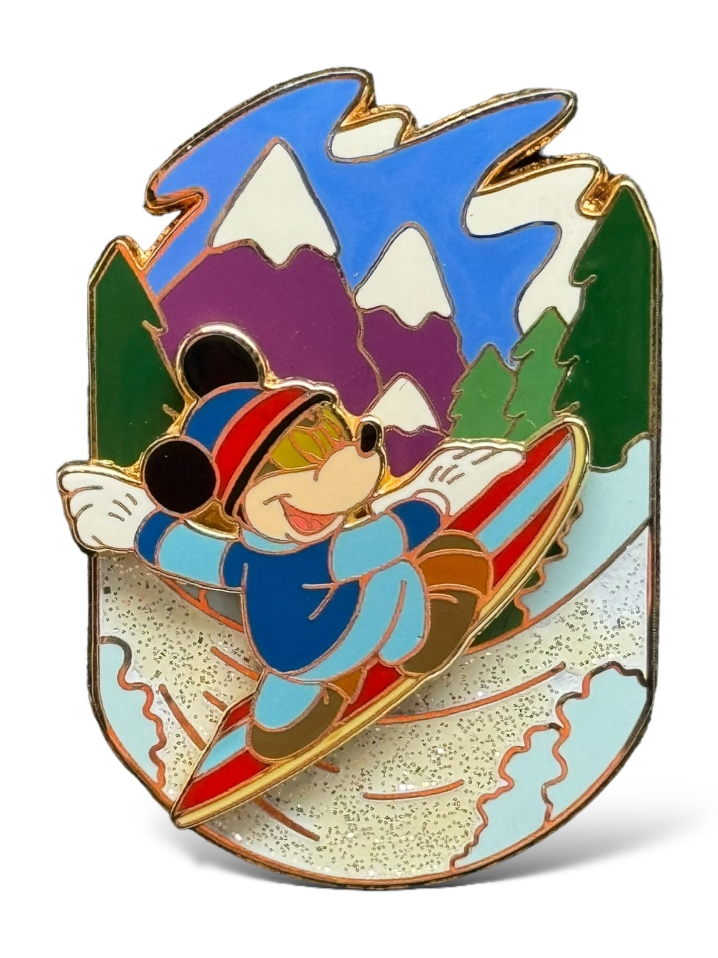 DLR Winter Sports Series Mickey Snowboarding Pin
