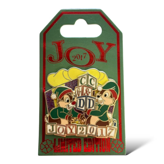 Disney Parks Joy 2017 Chip and Dale Pin