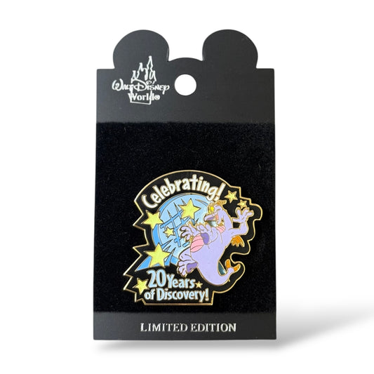 WDW Celebrating 20 Years of Discovery Figment Pin