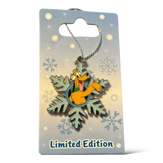 Disney Parks Snowflake Ornaments Pluto Pin