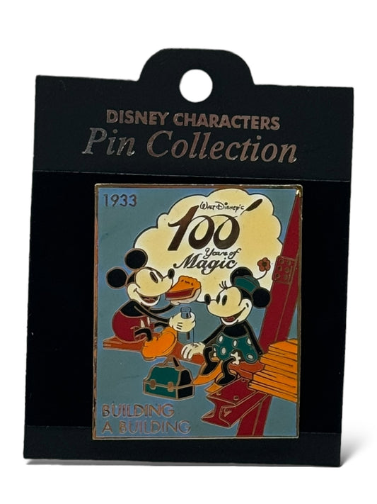 JDS 100 Years of Magic Building a Building Mickey and Minnie Pin
