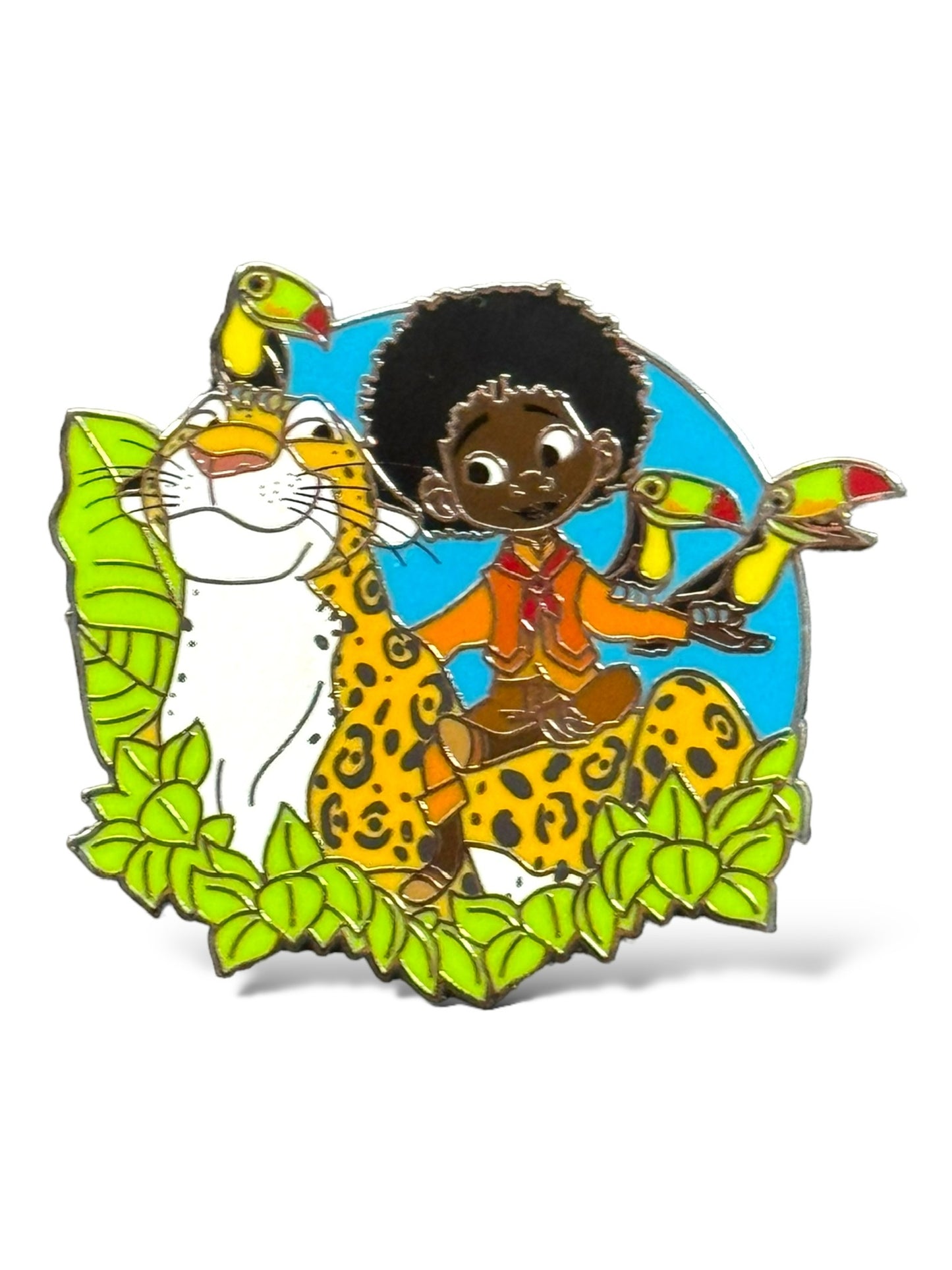 Disney Parks One Family Best Friends Mystery Antonio, Parce, and Toucans Pin