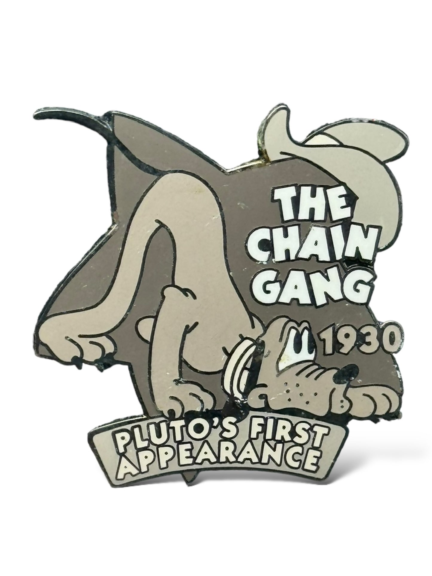 Disney Store Countdown To The Millennium Pluto's First Appearance Chain Gang Pin