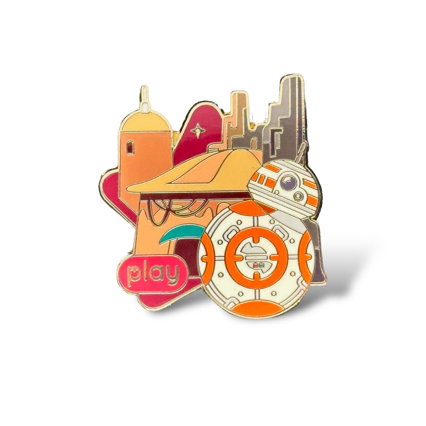 Disney Parks Star Wars Galaxy's Edge Black Spire Explorer BB-8 Pin