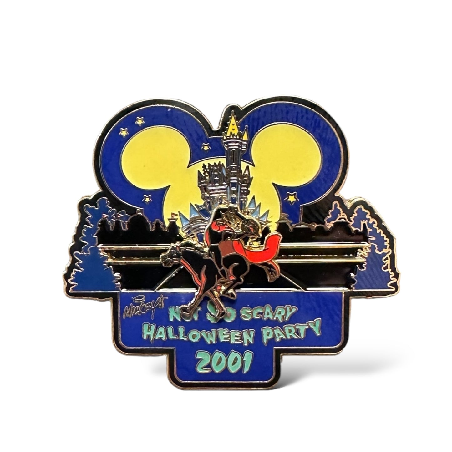 WDW Mickey's Not So Scary Halloween Party 2001 Headless Horseman Slider Pin