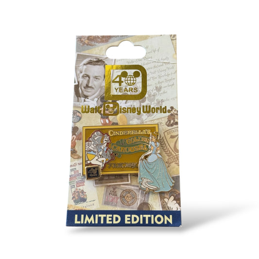WDW 40th Anniversary Cinderella's Golden Carousel Pin