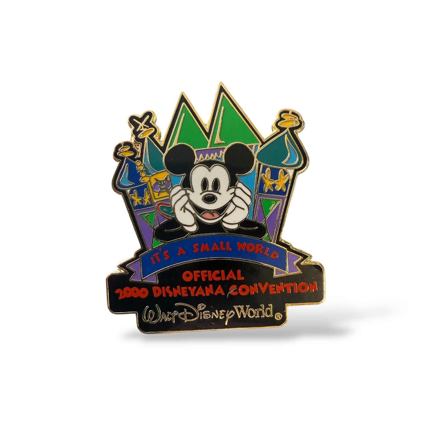 WDW Mickey Mouse It's a Small World Attraction Disneyana Convention 2000 Pin