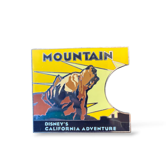 DLR Mountain to Mountain Disney's California Adventure Grizzly Peak Pin