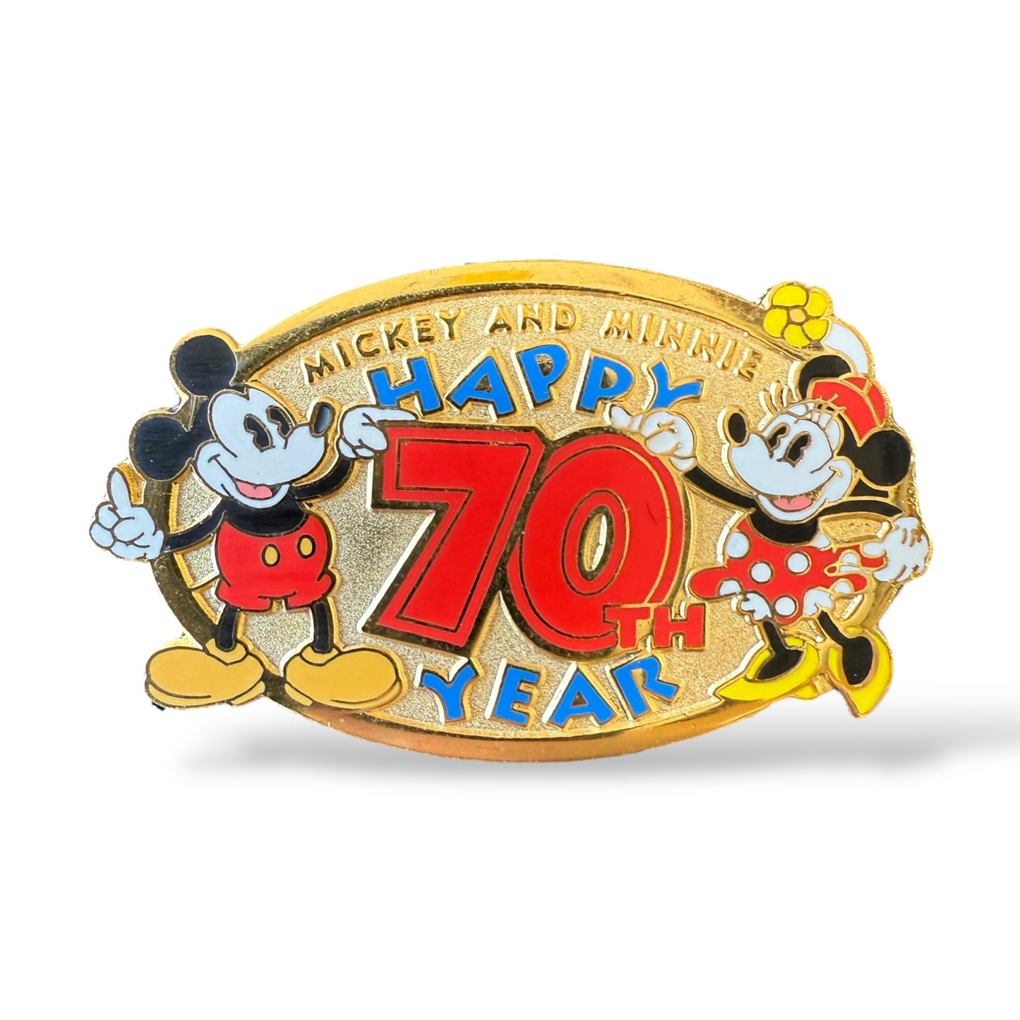 Disney Parks Disneyana Happy 70th Mickey and Minnie Pin