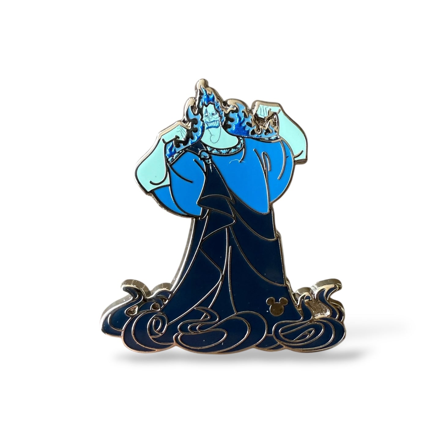 Cast Lanyard Blue Color Story Hades Hidden Mickey Pin