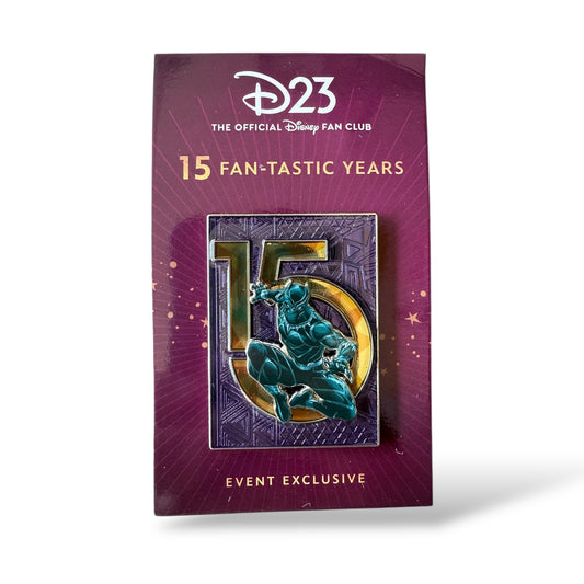 DEC D23 15th Celebration Black Panther Pin