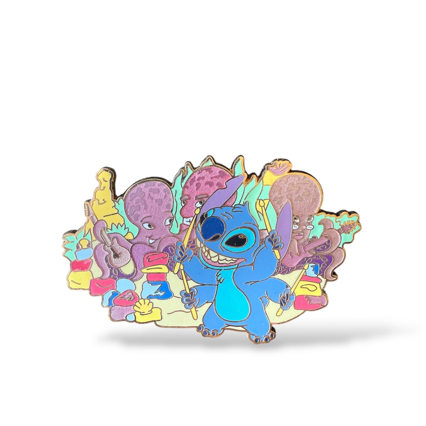 Disney Shopping Stitch Octopus Garden Jumbo Pin