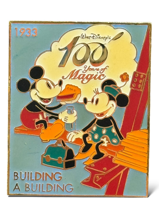 JDS 100 Years of Magic Building a Building Mickey and Minnie Pin
