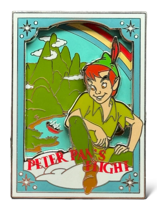 DLR Disneyland Attraction Poster Peter Pan's Flight Pin