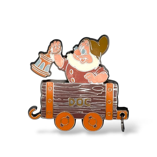 Disney Store 100 Years of Dreams Seven Dwarfs Mine Cart Doc Pin