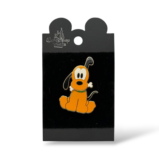 Disney Parks Cute Characters Pluto with Bone Bobble Pin