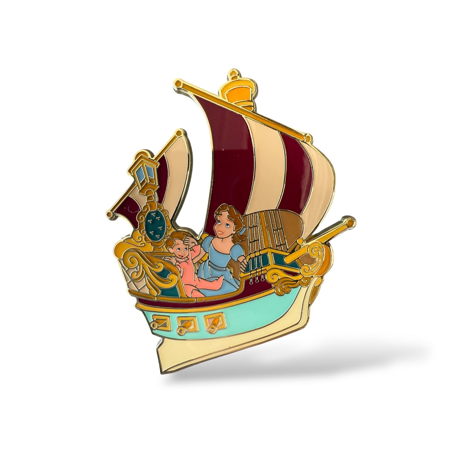 DLRP Peter Pan's Flight Ride Wendy and Michael in a Galleon Pin