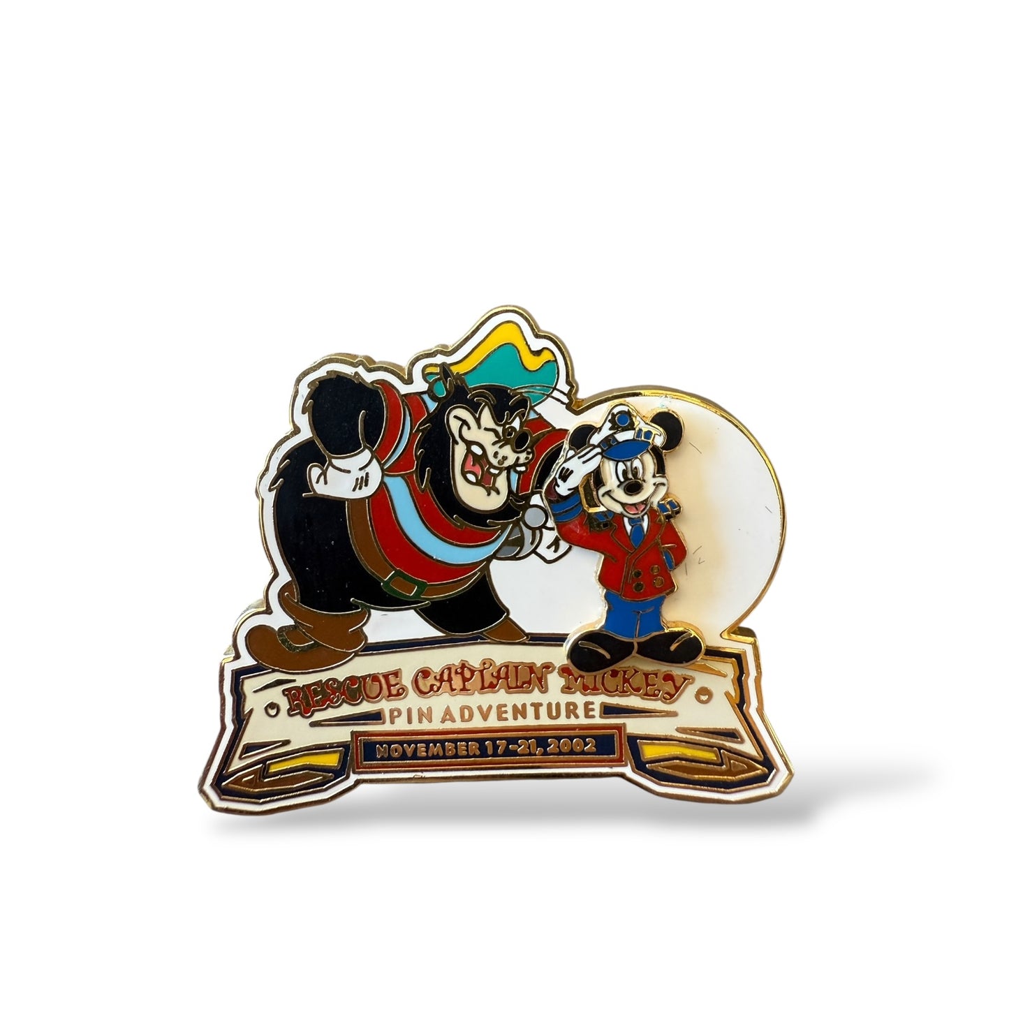 DCL Rescue Captain Mickey Pin Event Build-a-Pin Mickey Pin