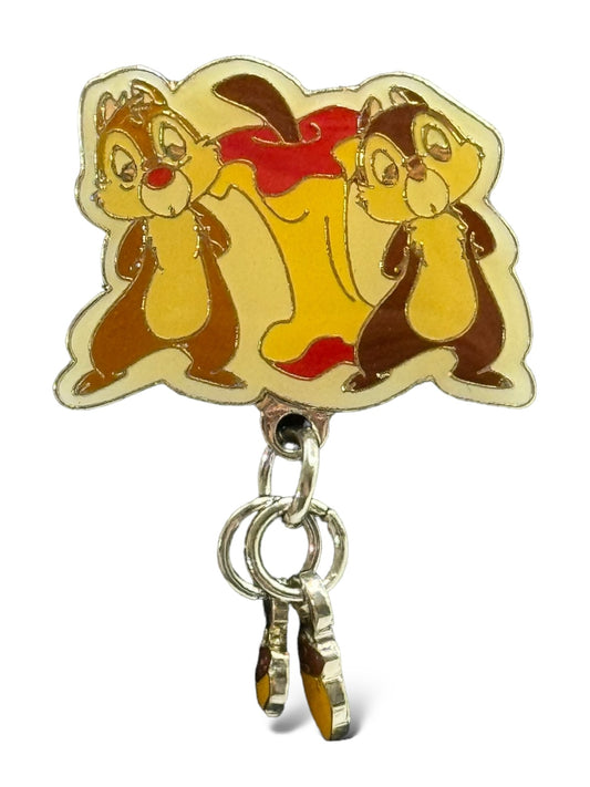 JDS Chip n' Dale Apple Core Acorn Dangle Pin