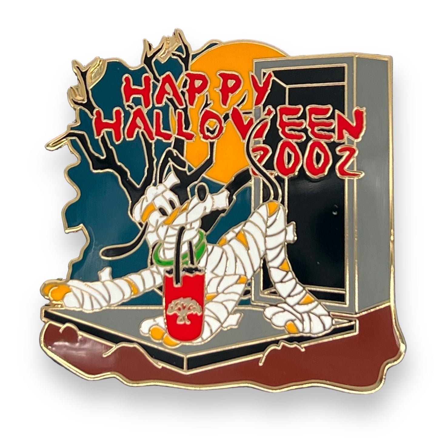 Disney Parks Halloween 2002 Pluto Mummy Pin