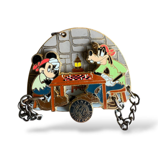 WDW Mickey Mouse & Goofy as Pirates Playing Chess Pin