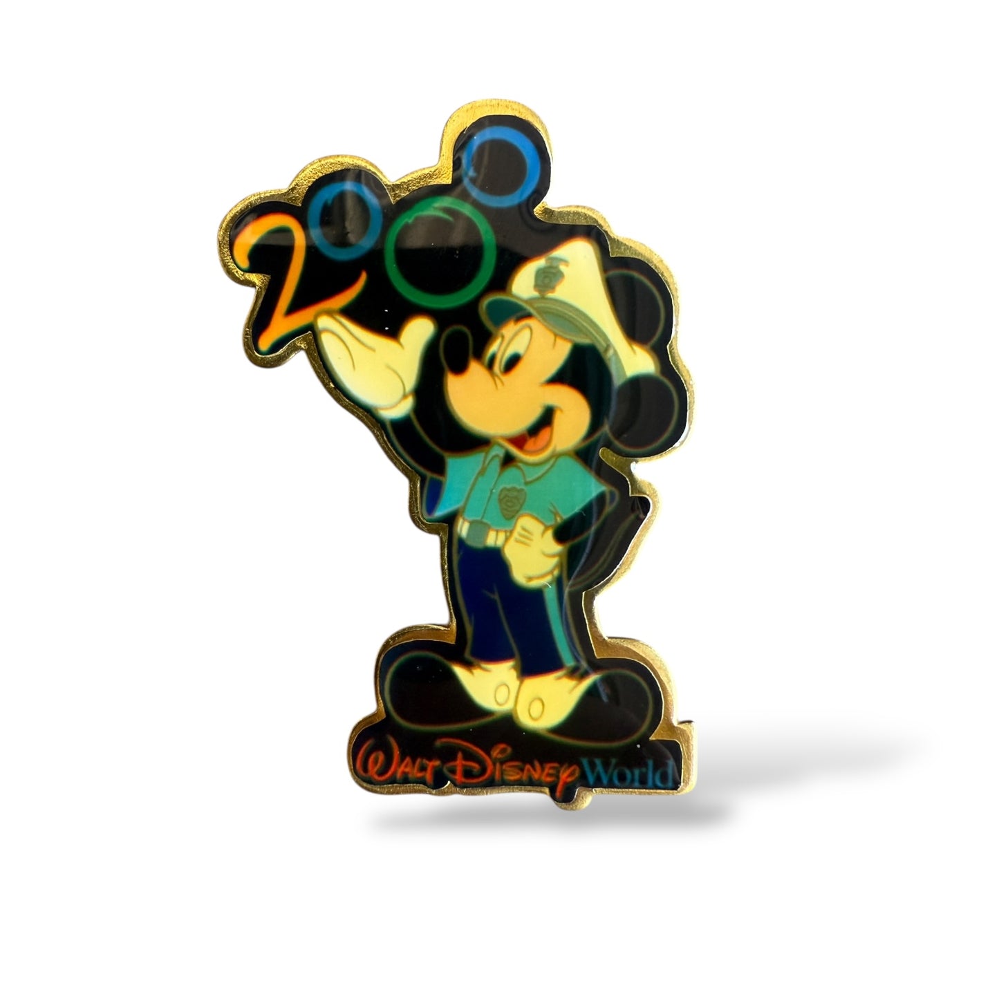 DEC Security Guard Mickey 2000 Millennium Logo New Year's Eve 1999 Pin