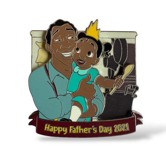 Disney Parks Happy Father's Day 2021 Toddler Tiana and James Pin