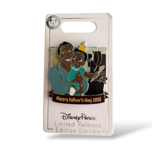 Disney Parks Happy Father's Day 2021 Toddler Tiana and James Pin